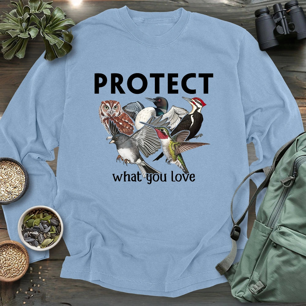 Protect The Birds Long Sleeve T-shirt