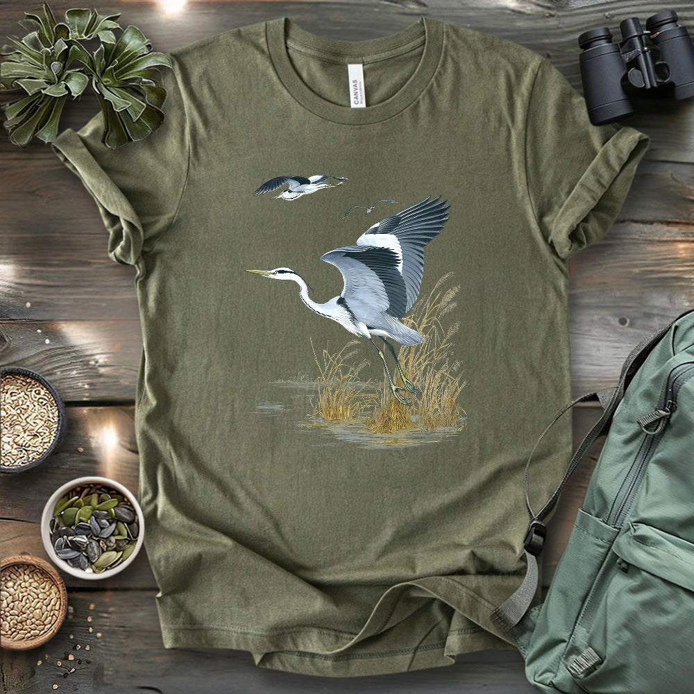 Grace of the Heron T-shirt