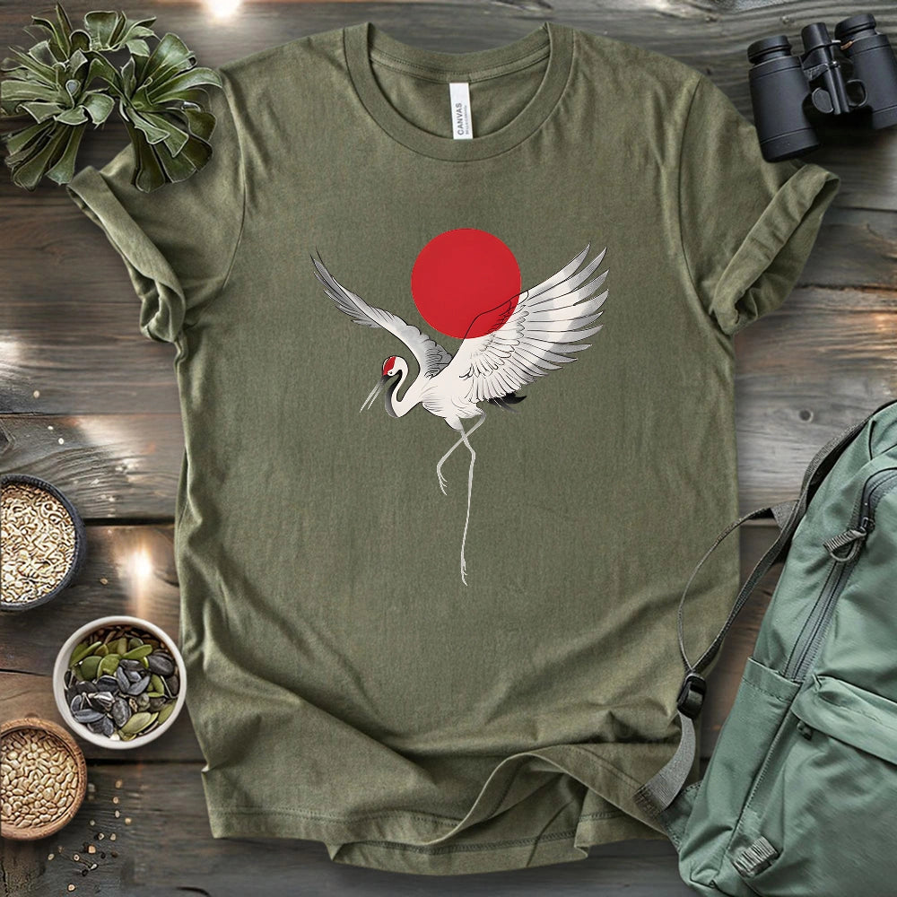 Japan Sun Crane T-shirt