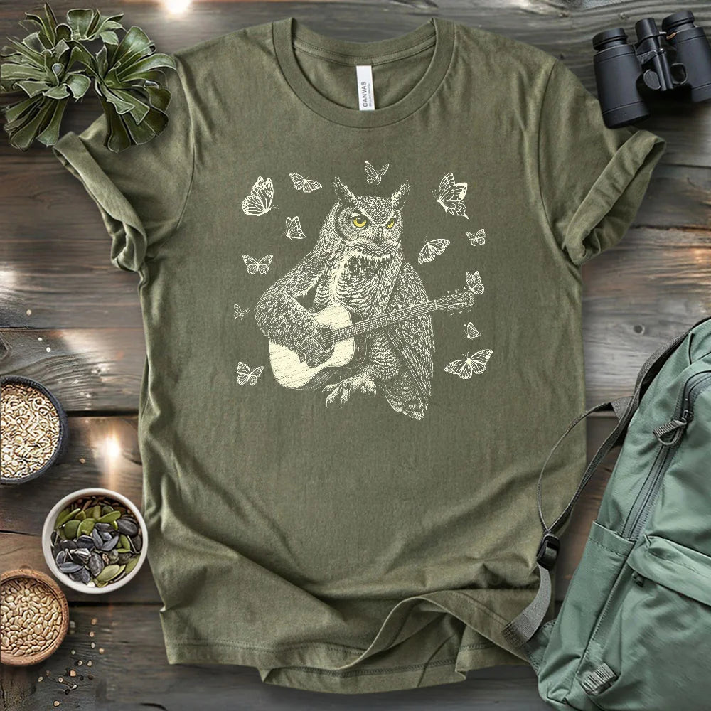 Owl Artist T-shirt