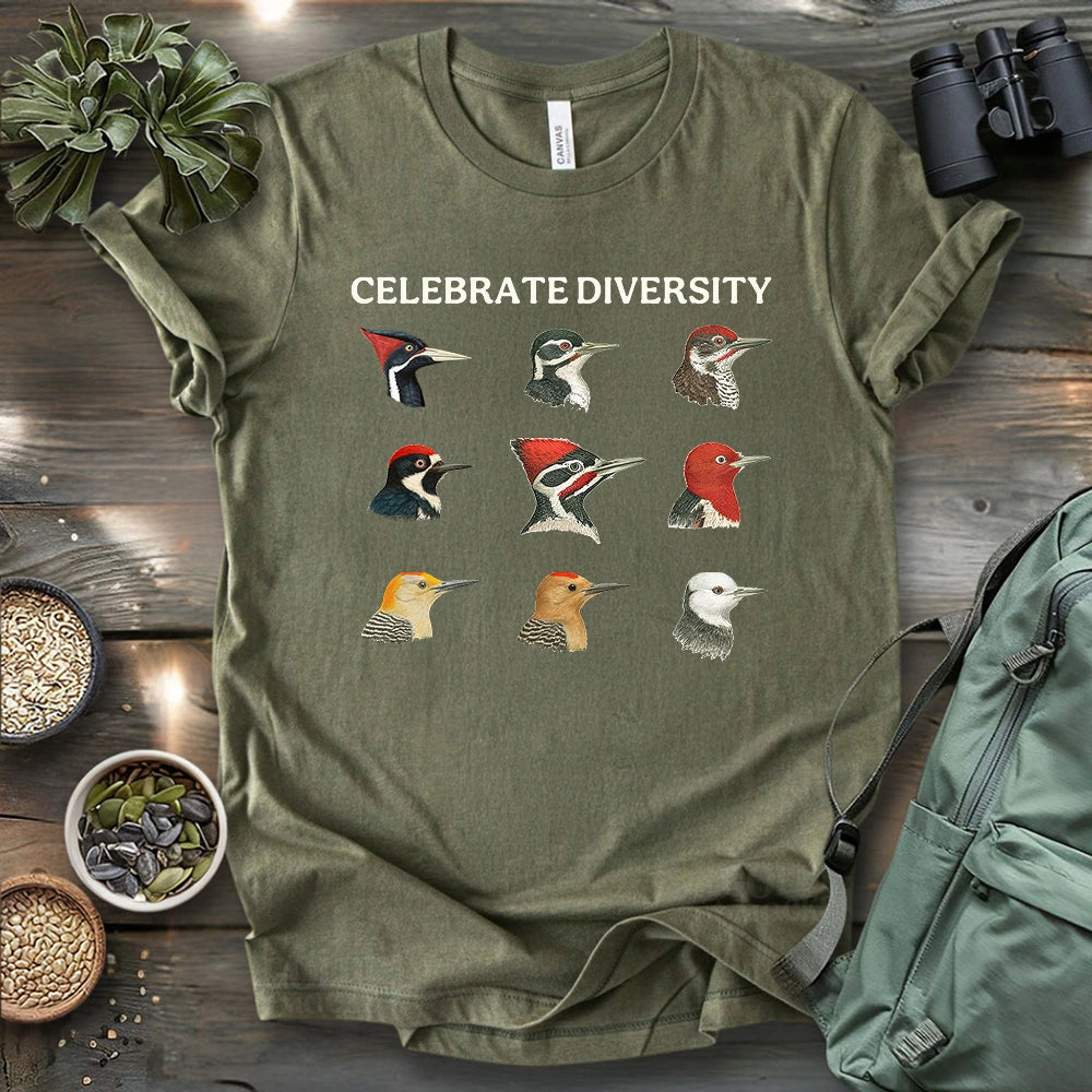 Woodpecker Diversity T-shirt
