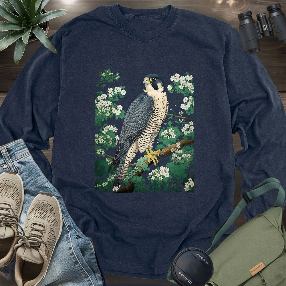 Falcon In Bloom Long Sleeve T-shirt