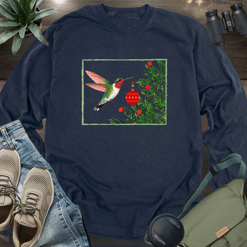 Hummingbird Decorating Long Sleeve T-shirt