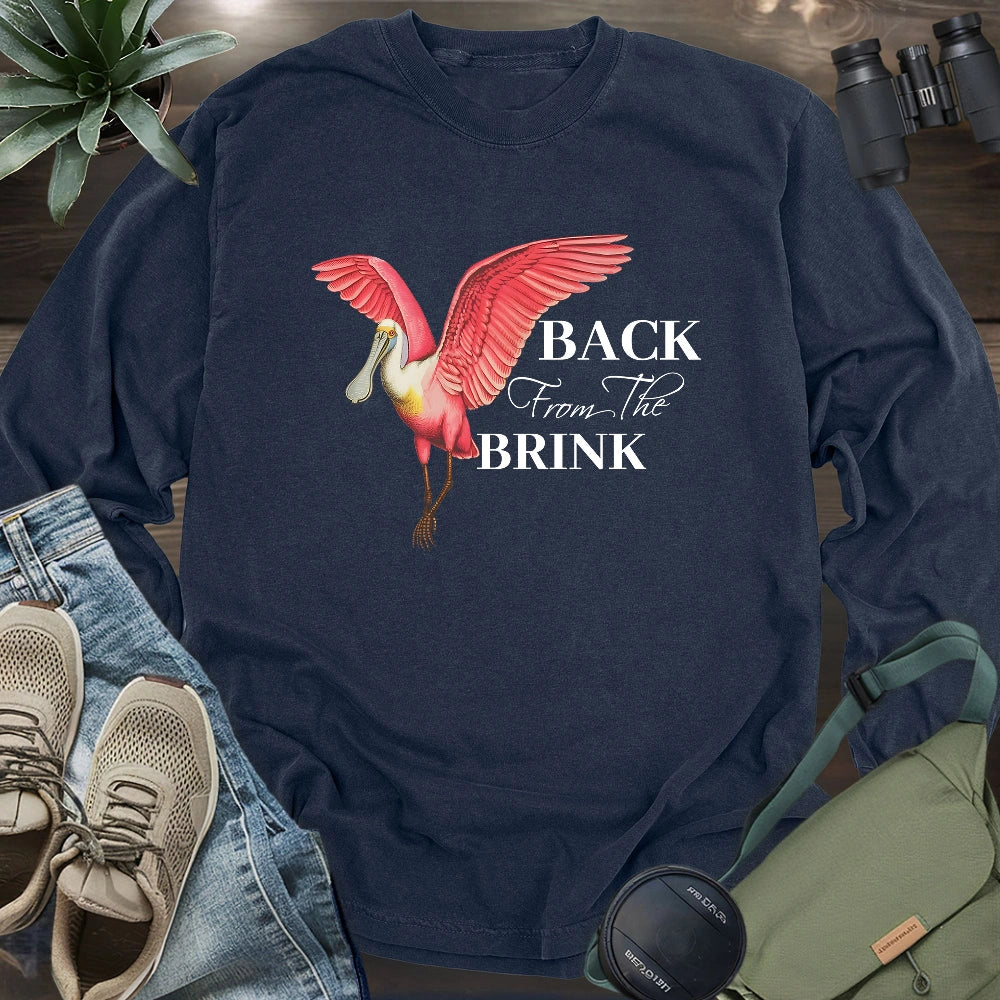 Spoonbill Back From The Brink Long Sleeve T-shirt