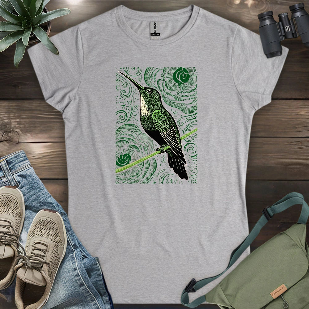 Green Hummingbird Women's T-shirt