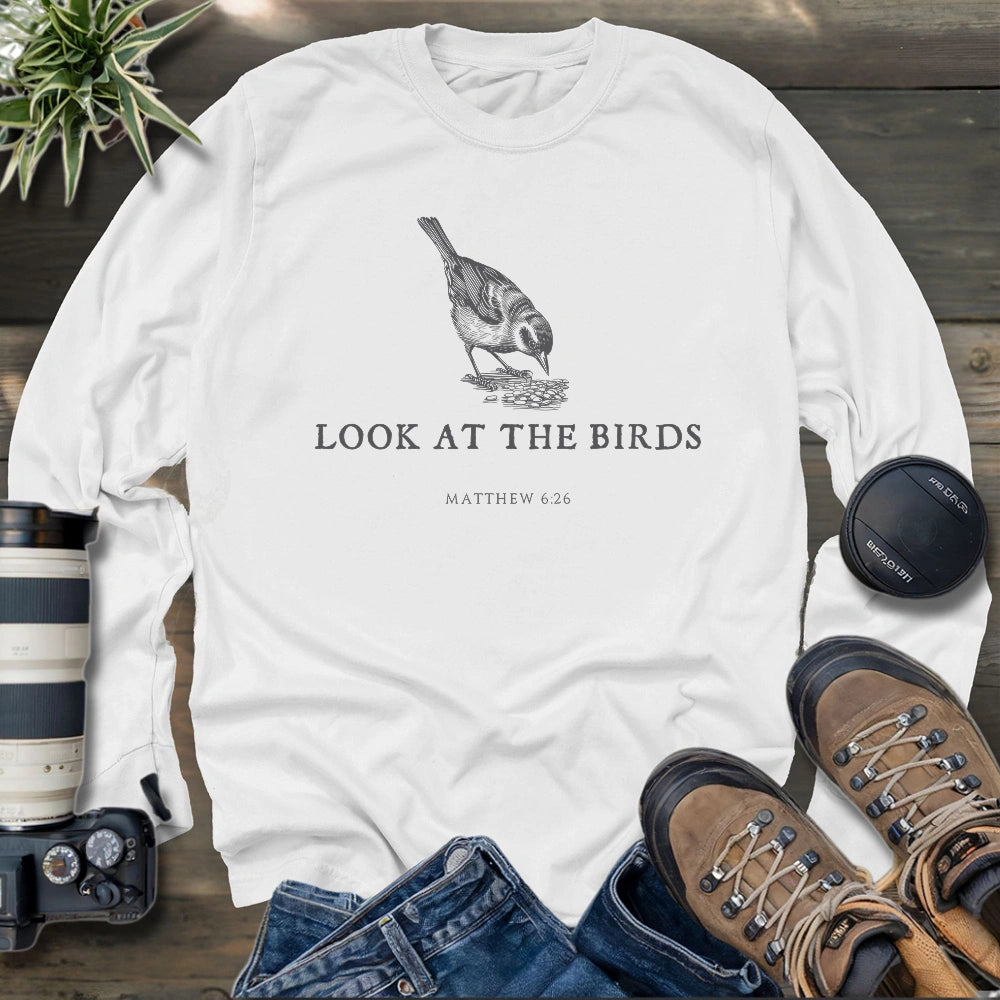 Look At The Birds Long Sleeve T-shirt