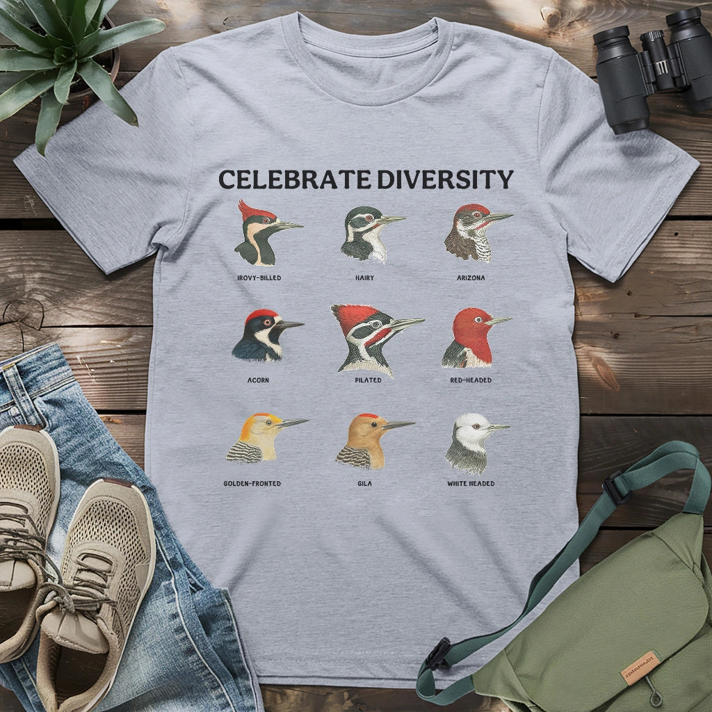 Woodpecker Diversity T-shirt