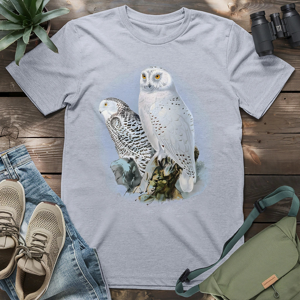 A Snowy Owl Couple T-shirt
