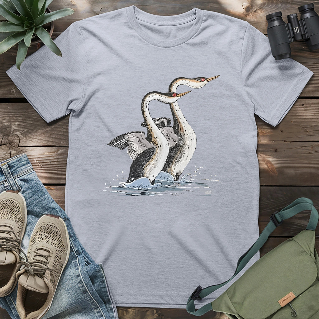 Dancing Grebes T-shirt