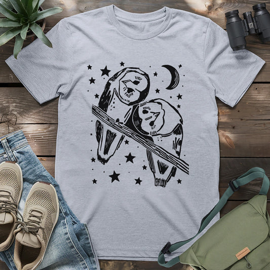 Owl Buddies Staring T-shirt