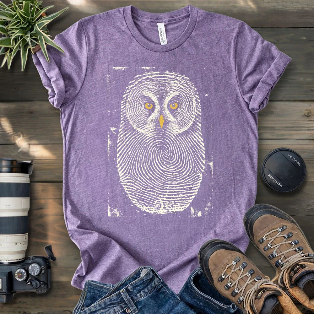 Owl Face Print T-shirt