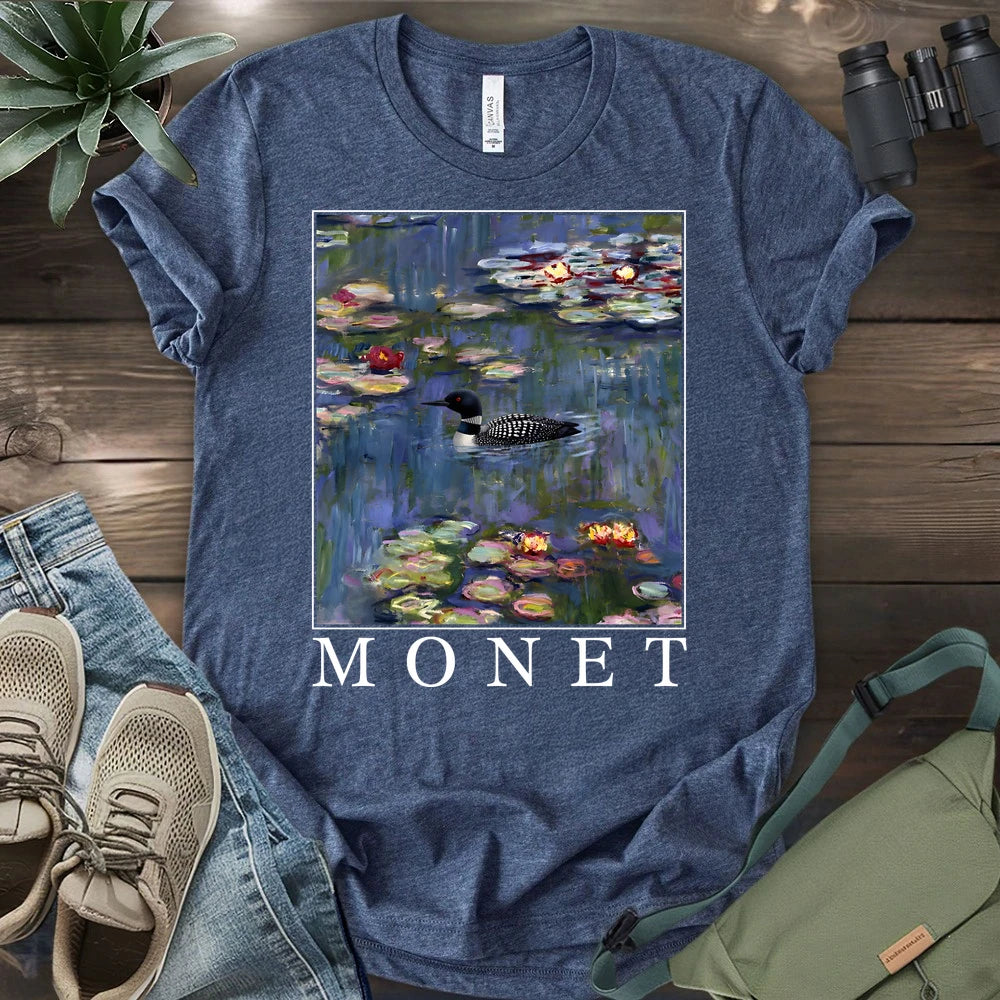 Loon With Water Lilies T-shirt