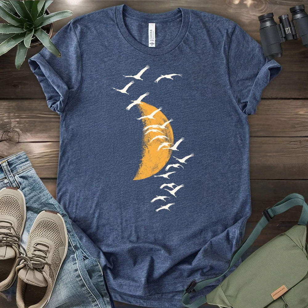 Migrating Wild Cranes T-shirt