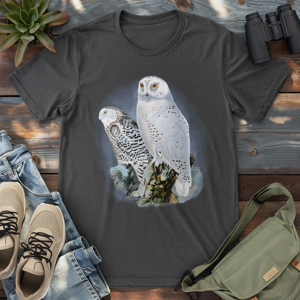 A Snowy Owl Couple T-shirt