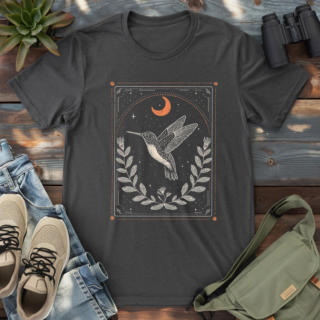 Moon Card Hummingbird T-shirt