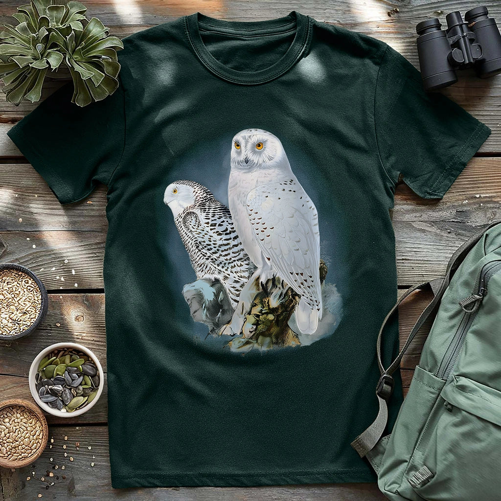 A Snowy Owl Couple T-shirt