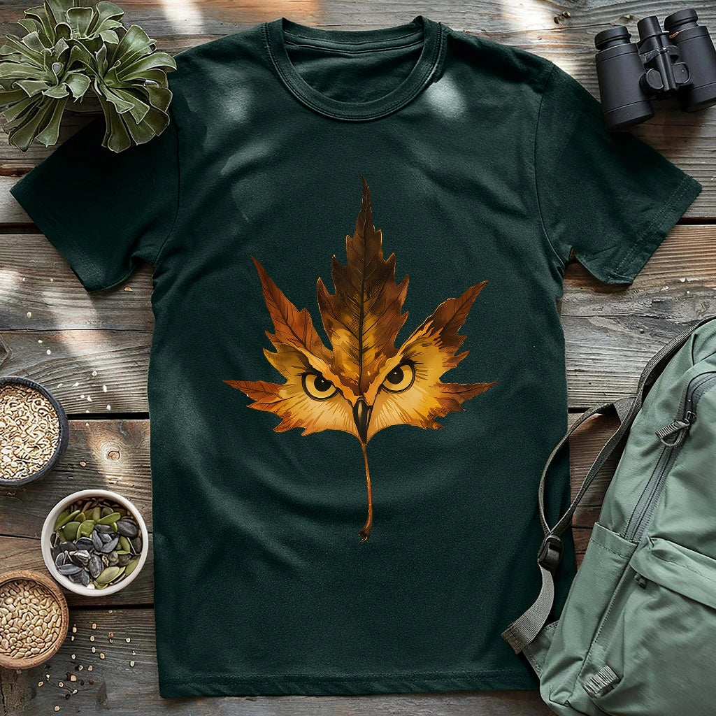 Owl Mapple Leaf T-shirt