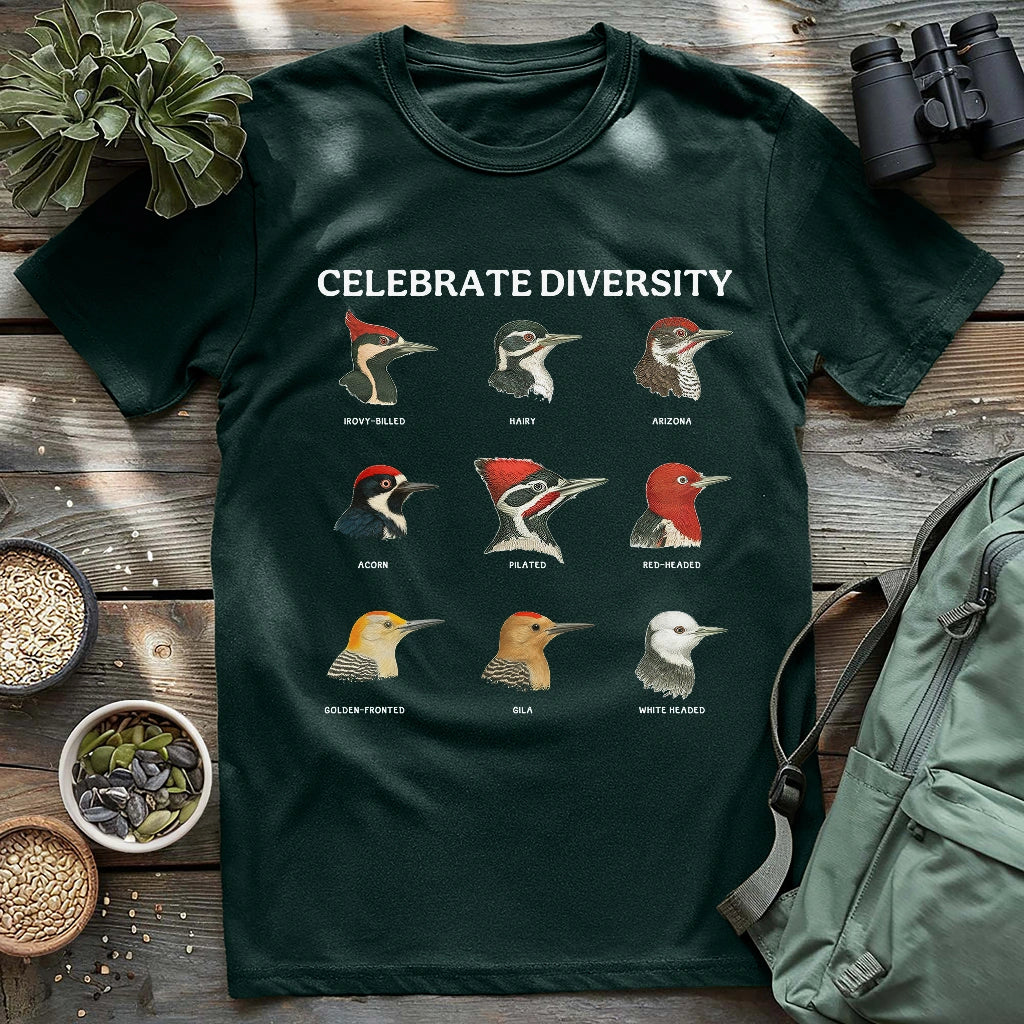 Woodpecker Diversity T-shirt