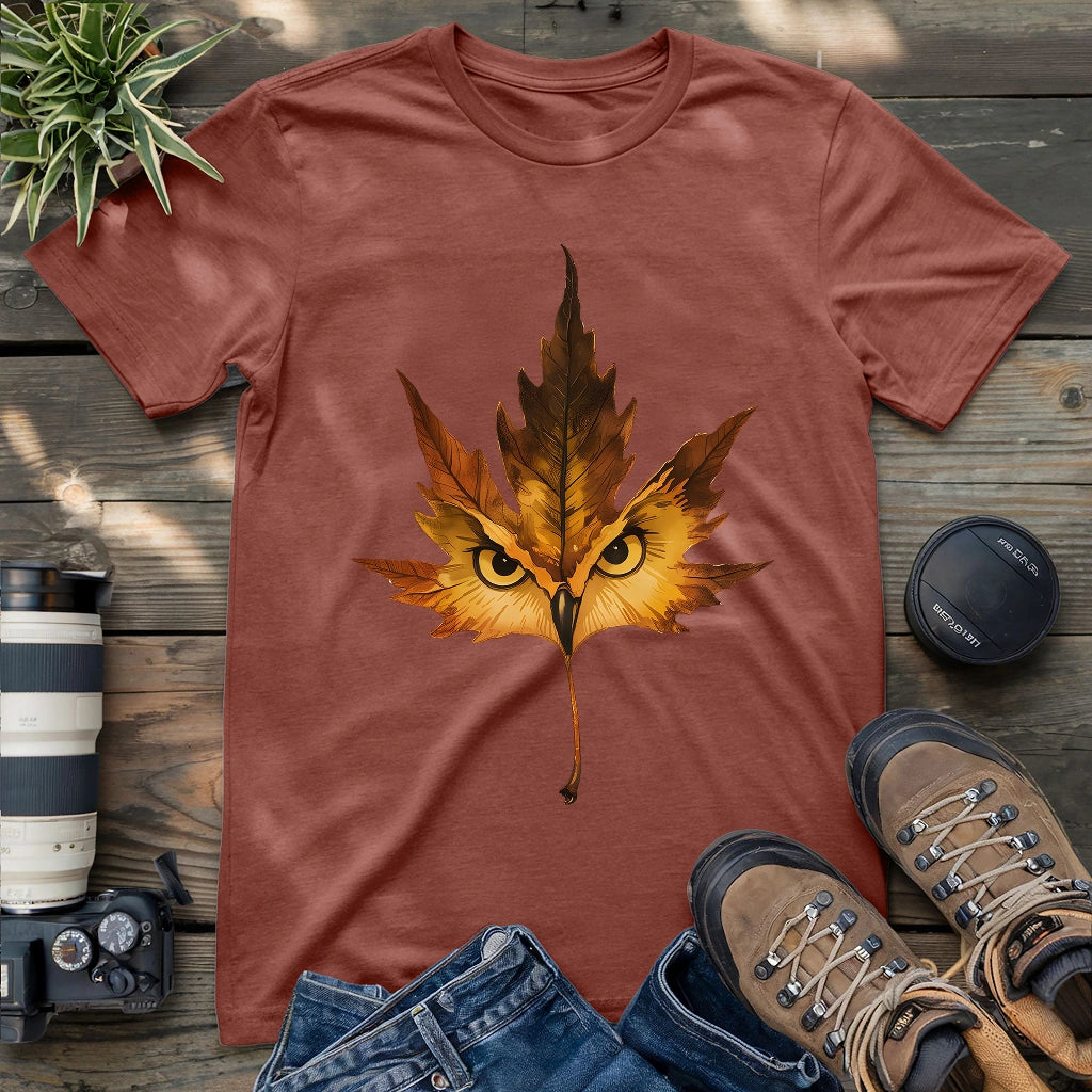 Owl Mapple Leaf T-shirt