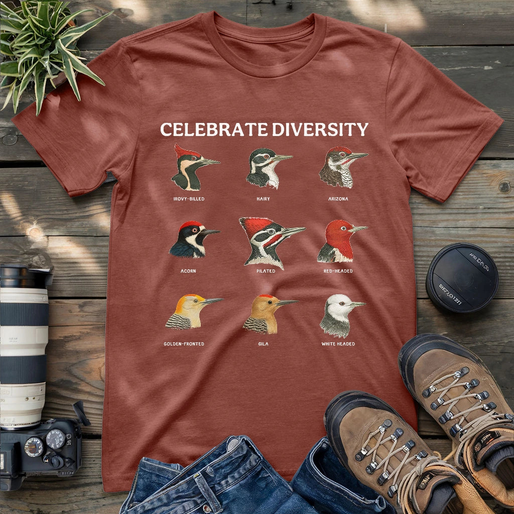Woodpecker Diversity T-shirt