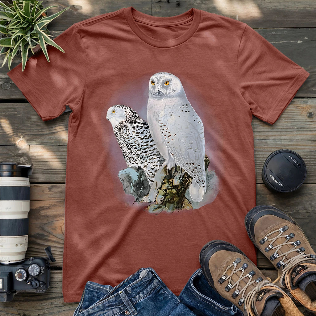 A Snowy Owl Couple T-shirt