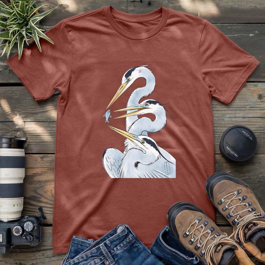 Fighting For A Fish T-shirt