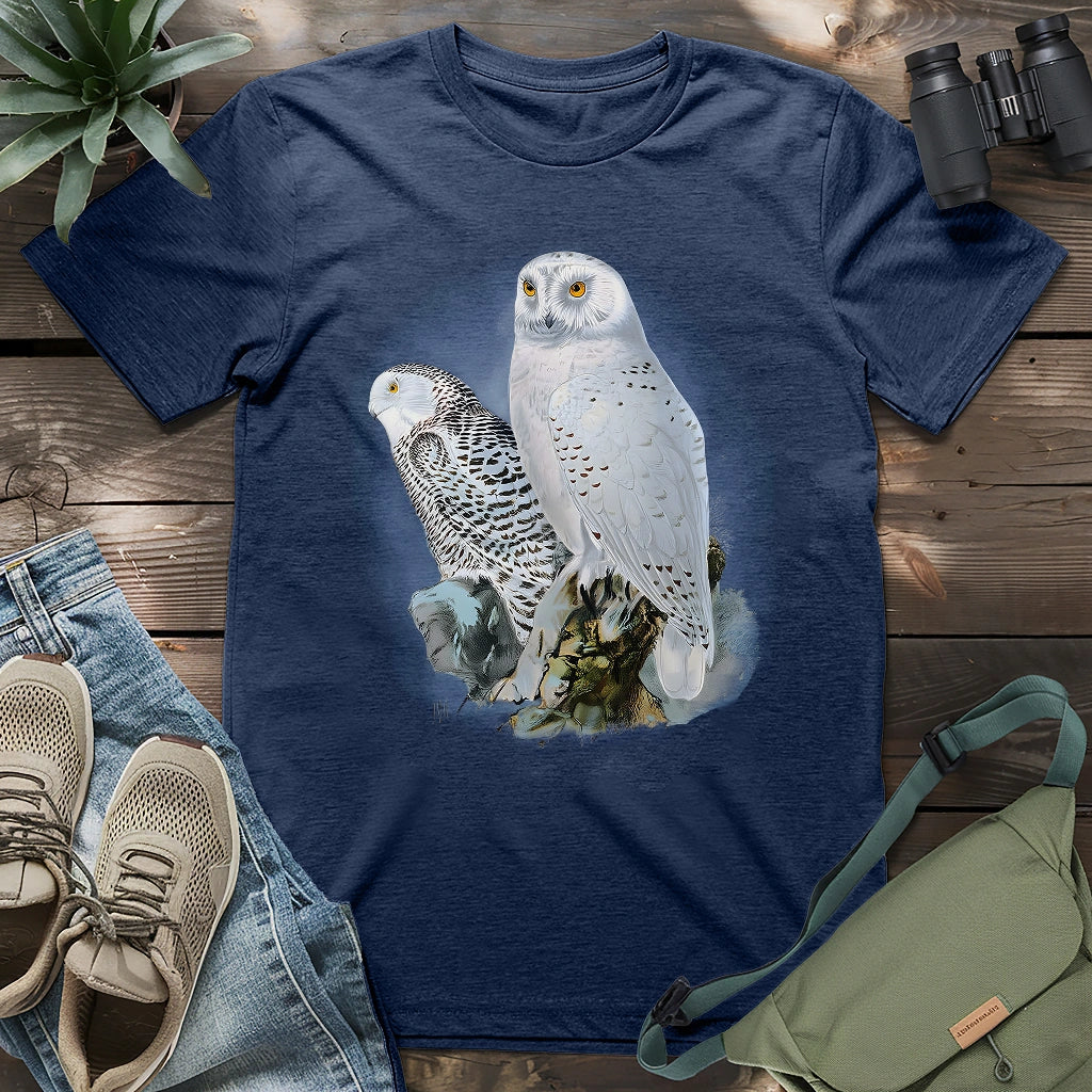 A Snowy Owl Couple T-shirt