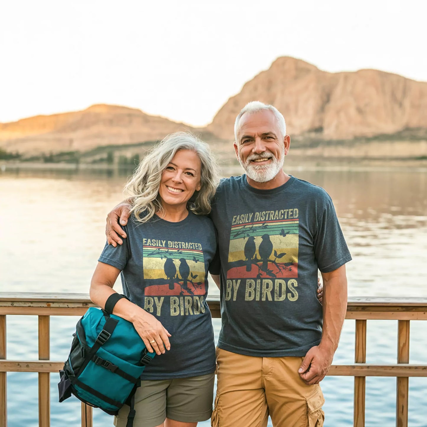 Easily Distracted By Bird T-shirt