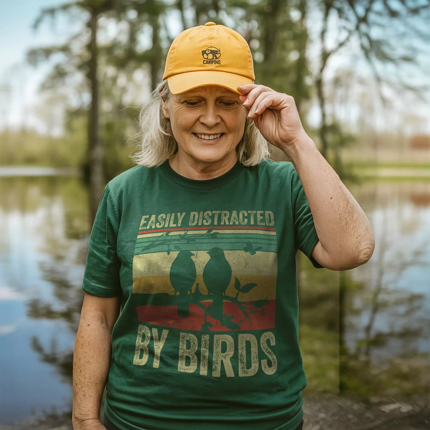 Easily Distracted By Bird T-shirt