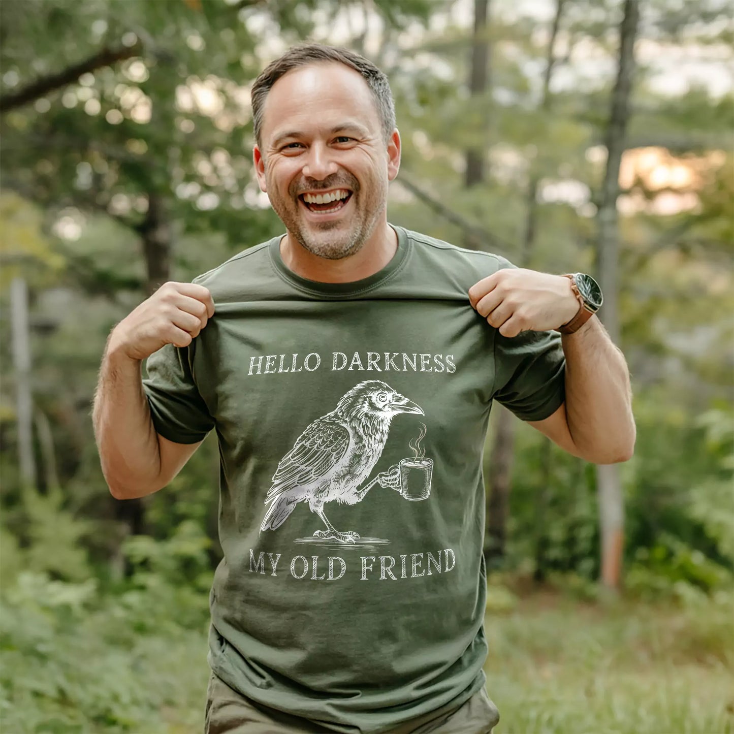 Raven Hello Darkness T-shirt