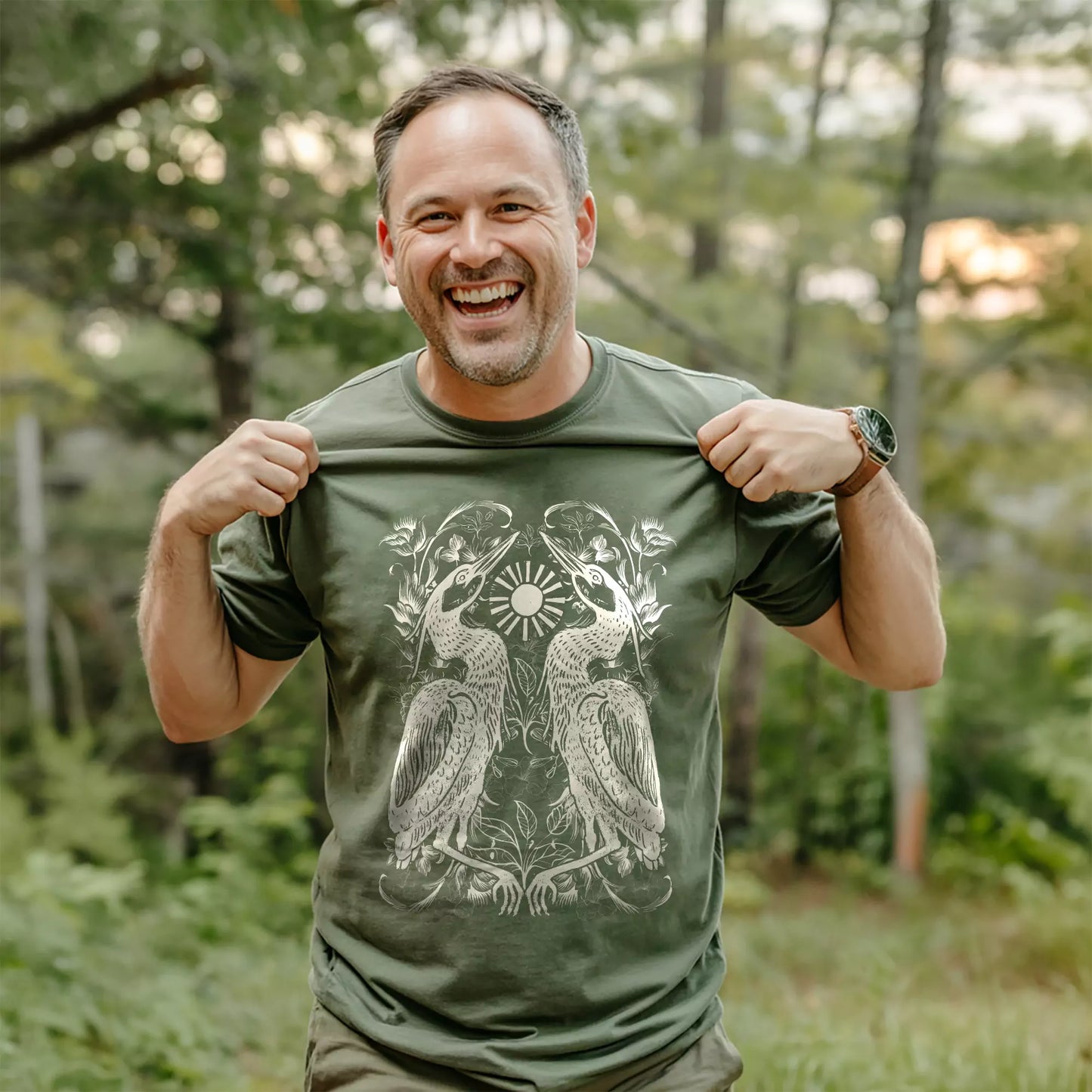 Dawn of the Herons T-shirt