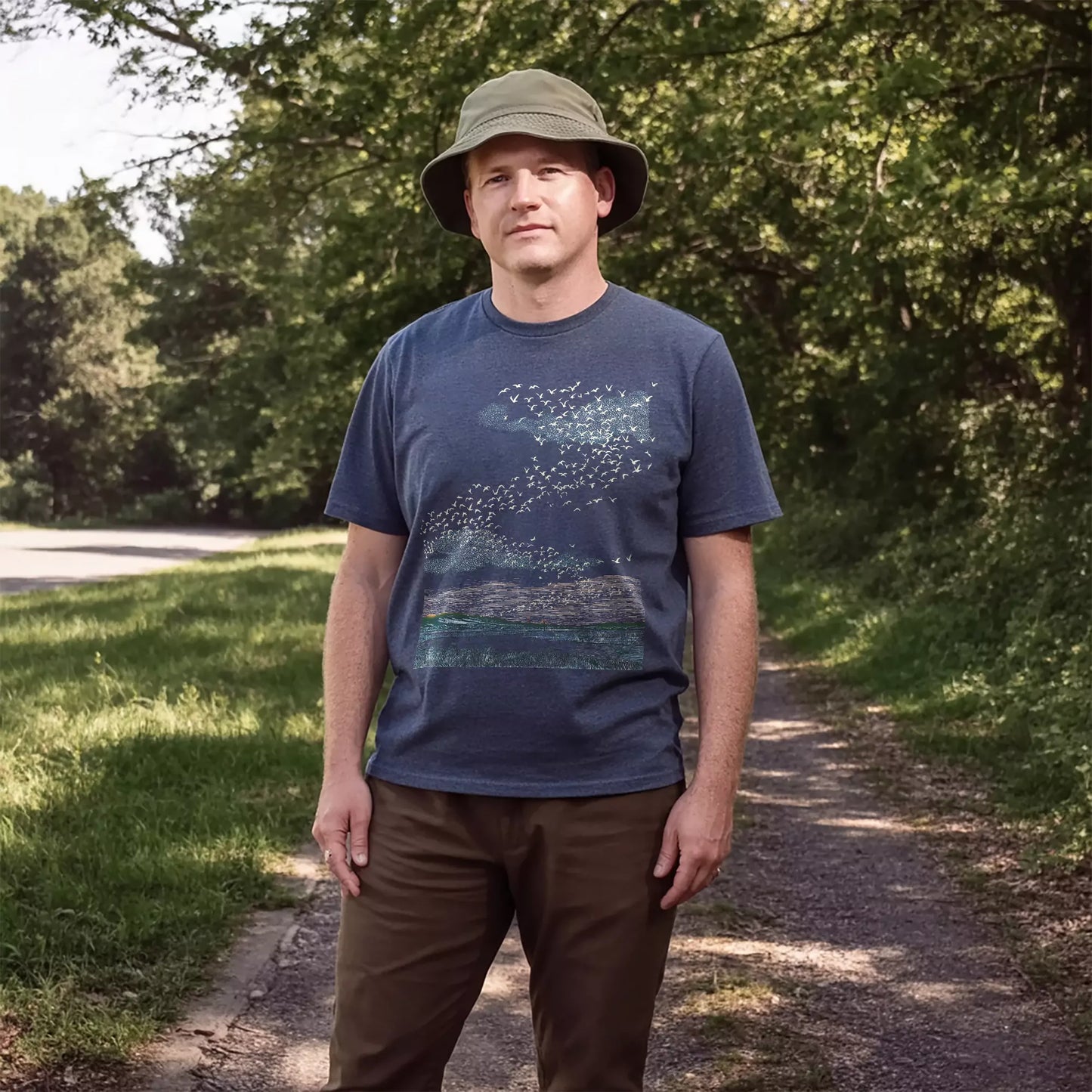 Migrating Wild Geese T-shirt