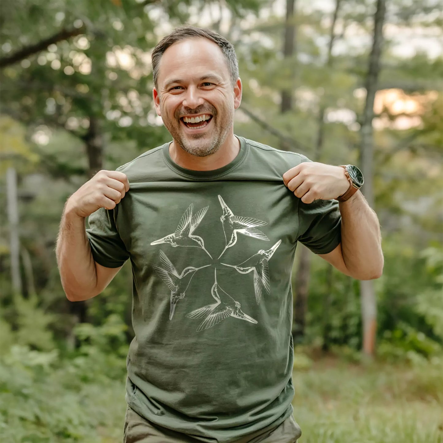 Hummingbird Flower T-shirt