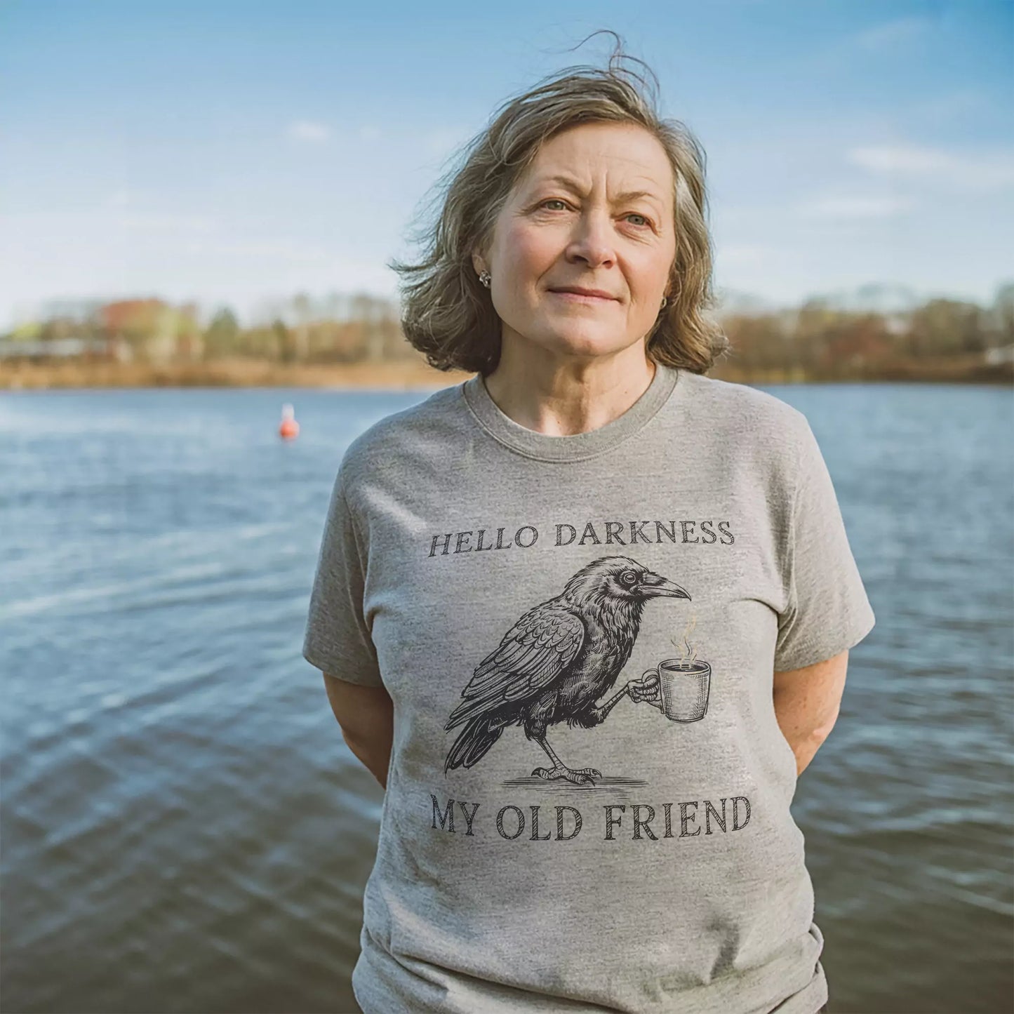 Raven Hello Darkness T-shirt