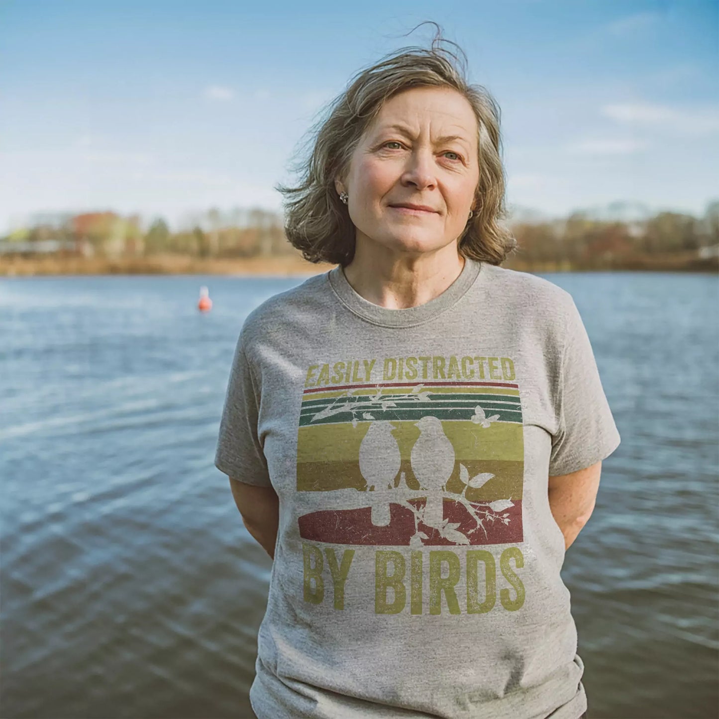 Easily Distracted By Bird T-shirt