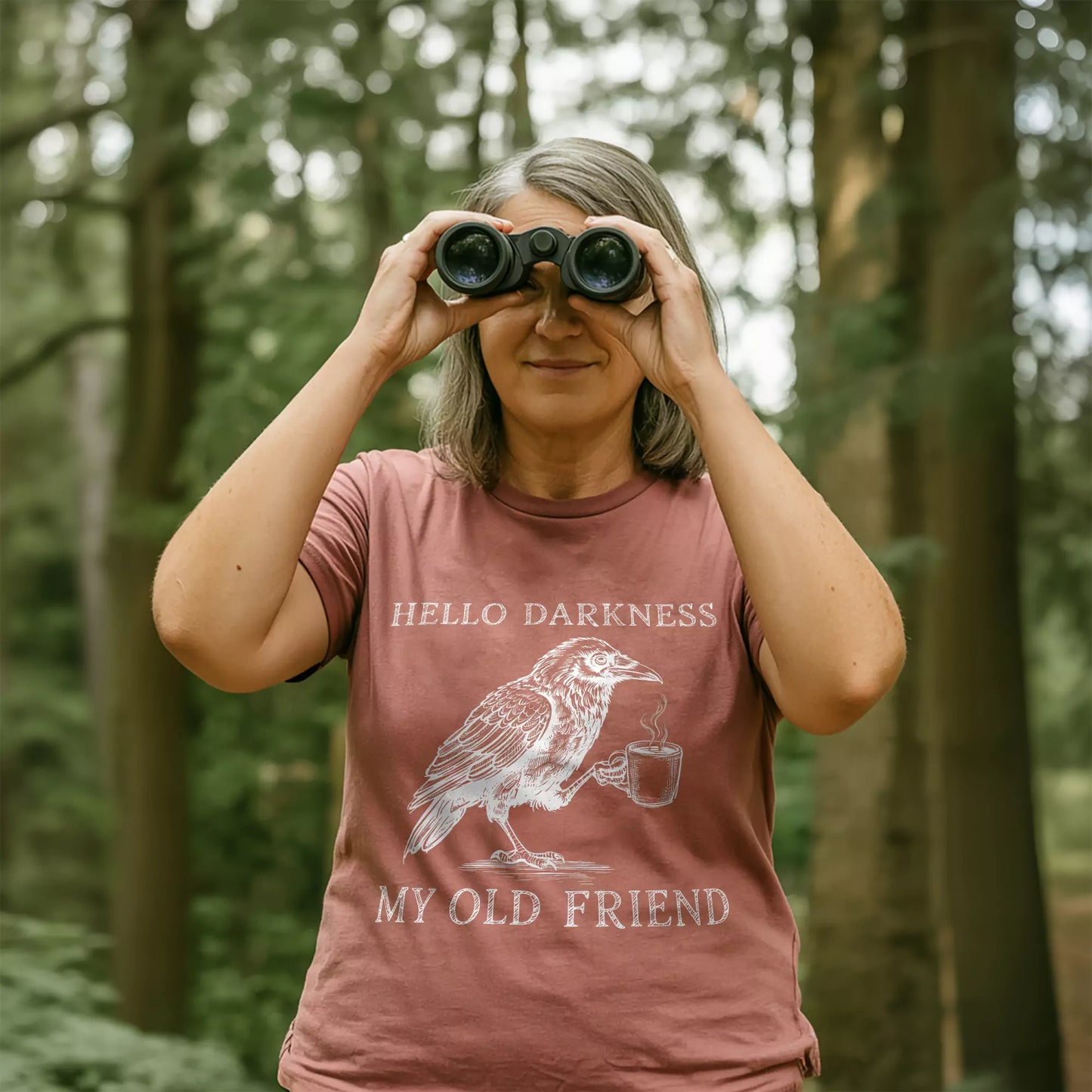 Raven Hello Darkness T-shirt