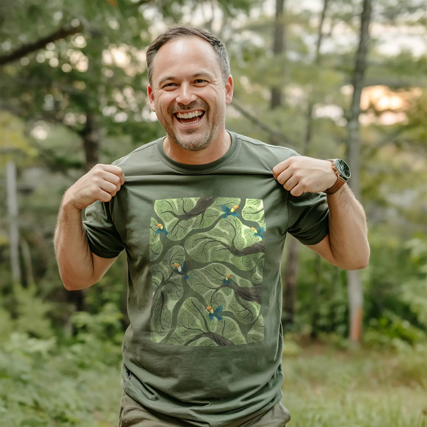 Toucan In Jungle T-shirt