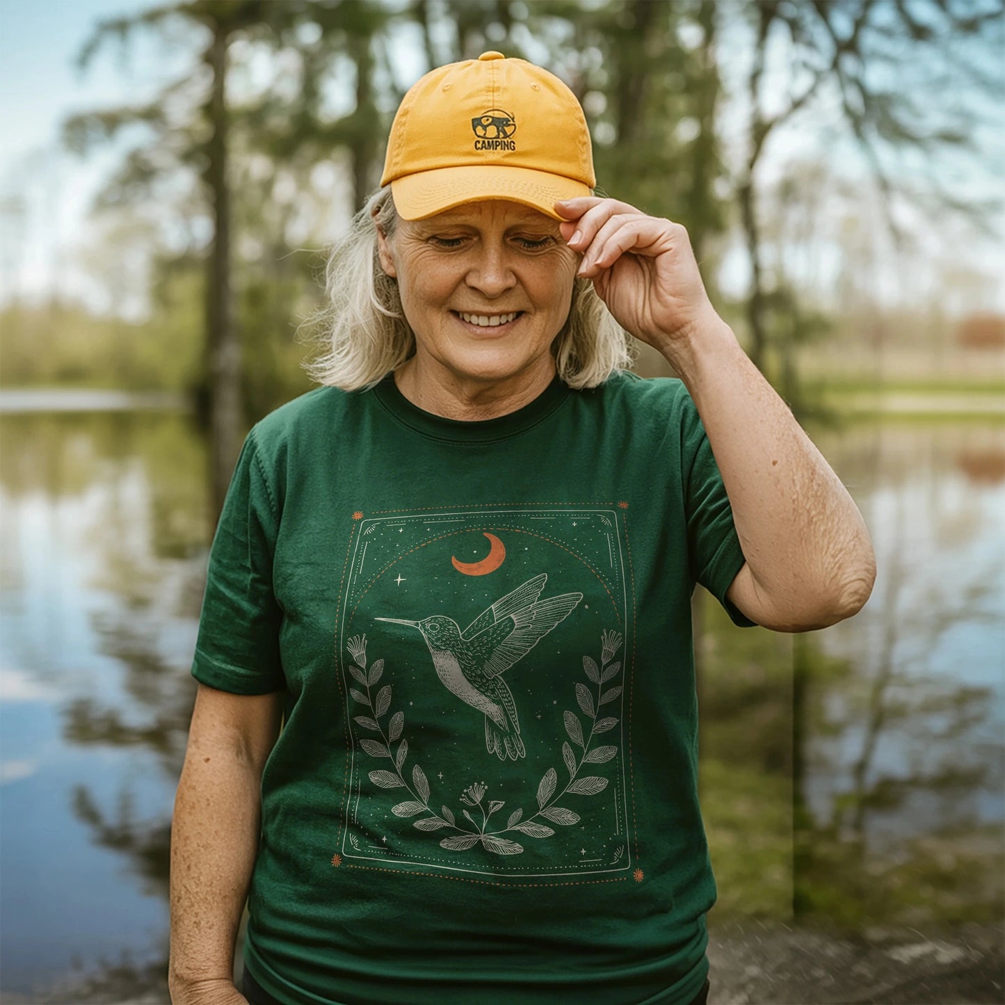 Moon Card Hummingbird T-shirt