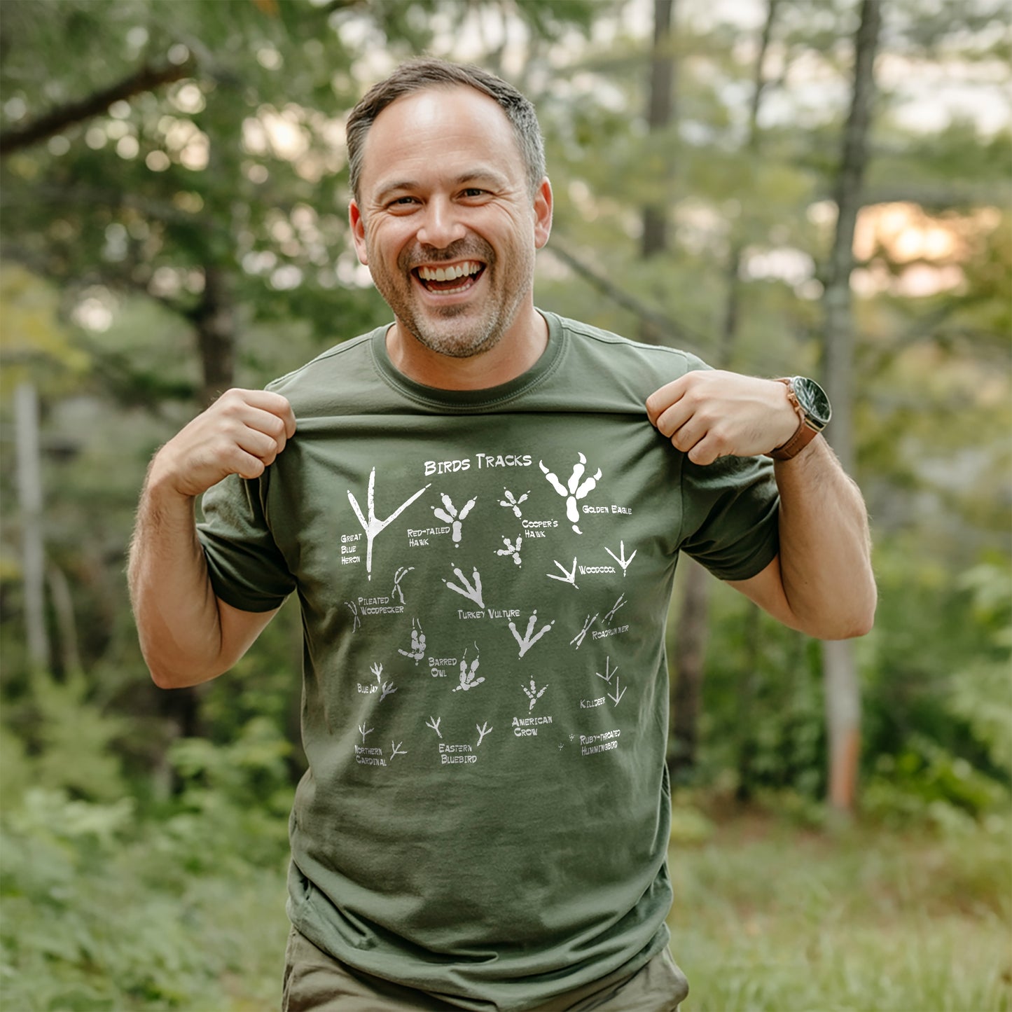 ID Bird Footprints T-shirt