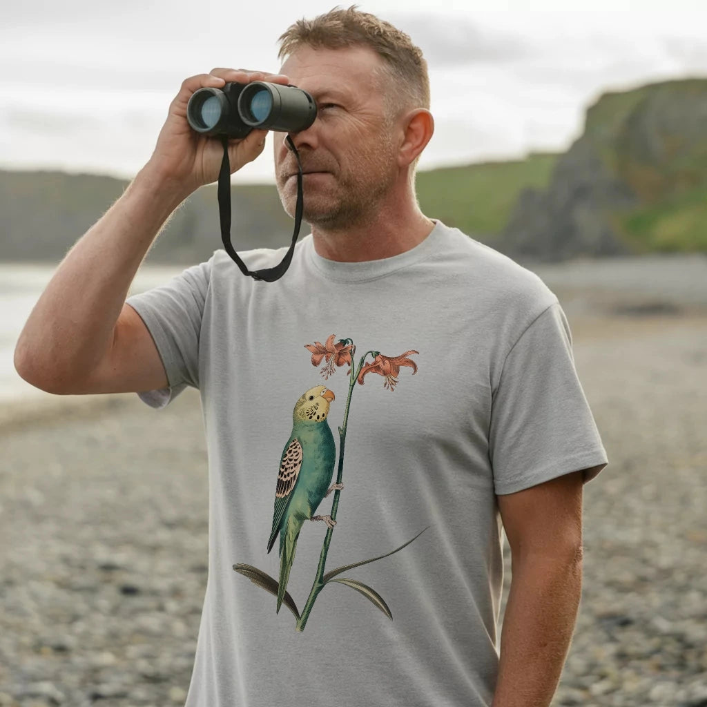 Budgerigar And Lily T-shirt