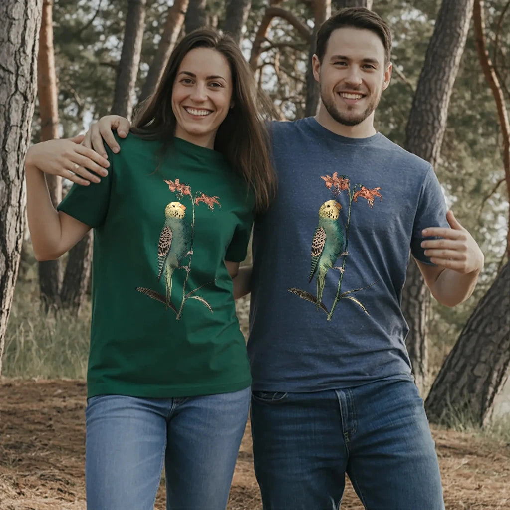 Budgerigar And Lily T-shirt