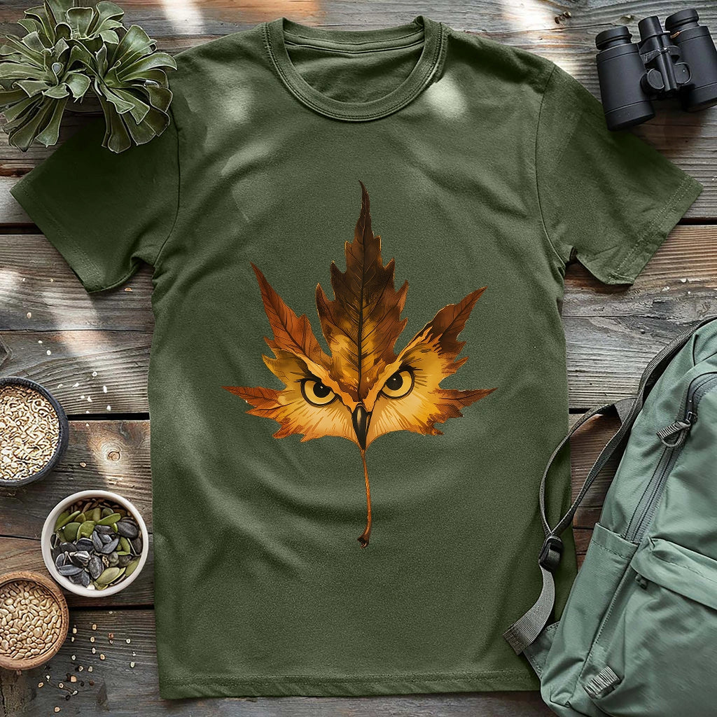 Owl Mapple Leaf T-shirt