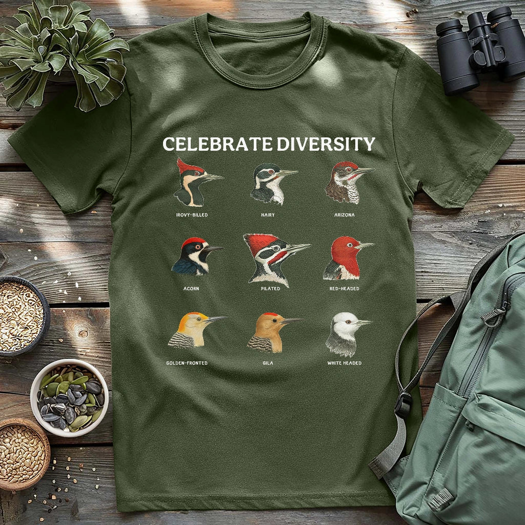 Woodpecker Diversity T-shirt