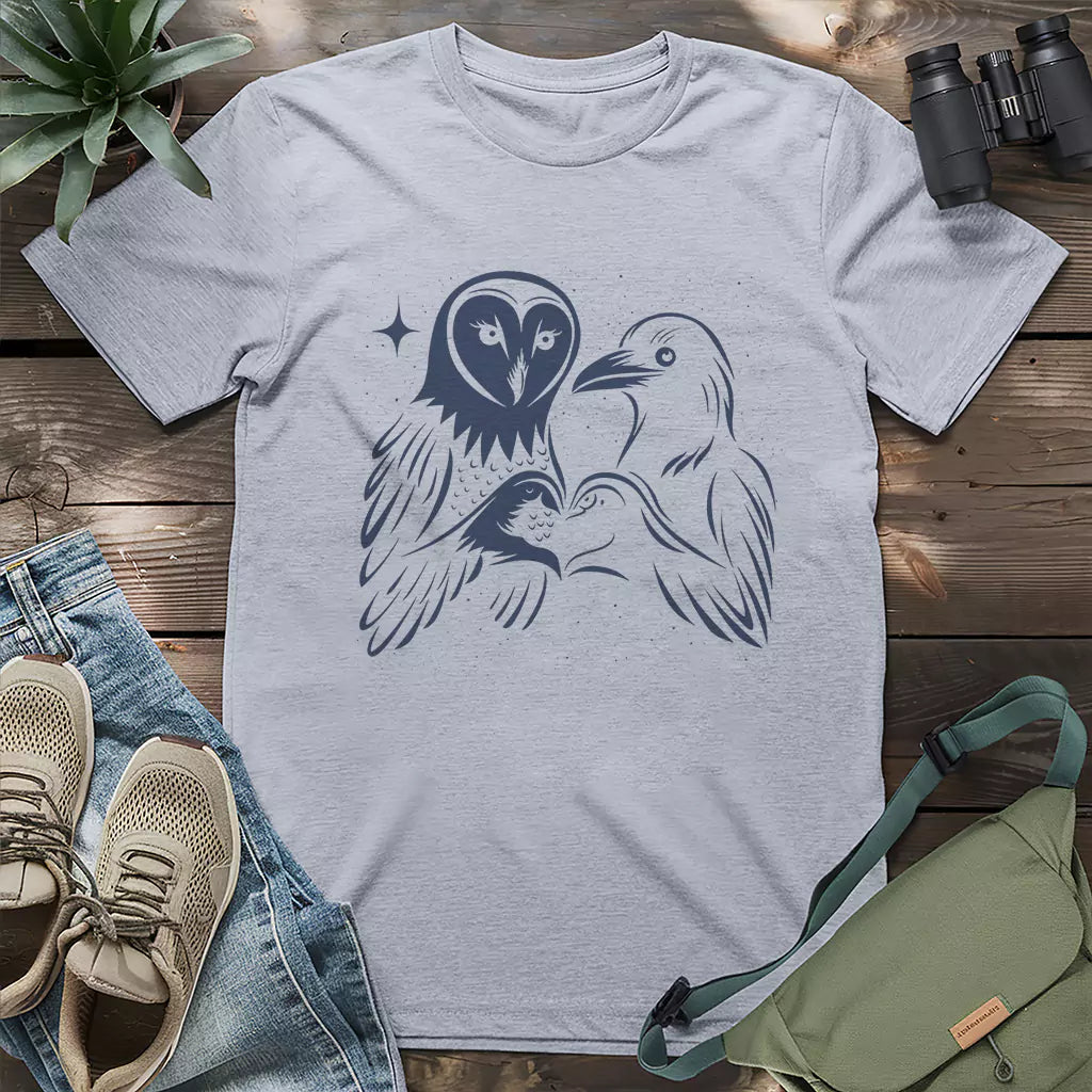 Owl & Crow Couple T-shirt