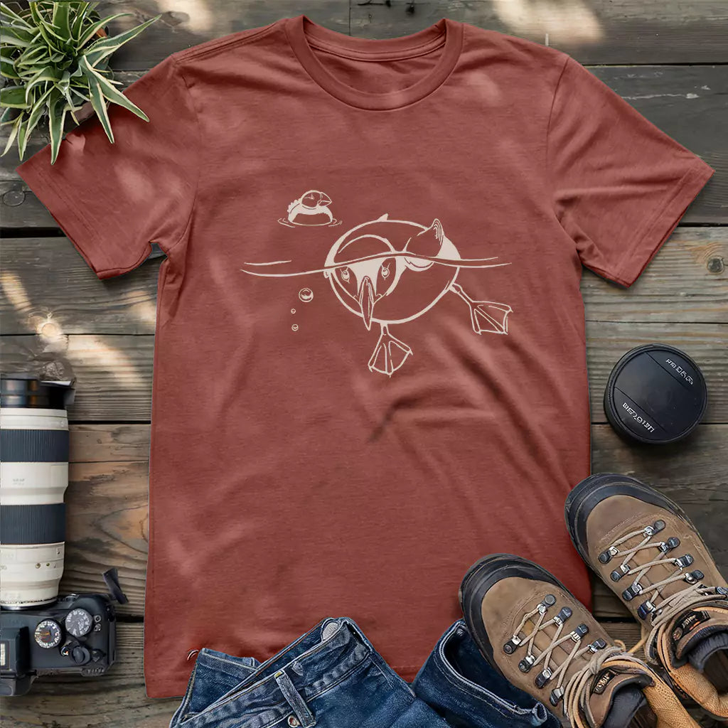 Funny classic puffin around shirt.