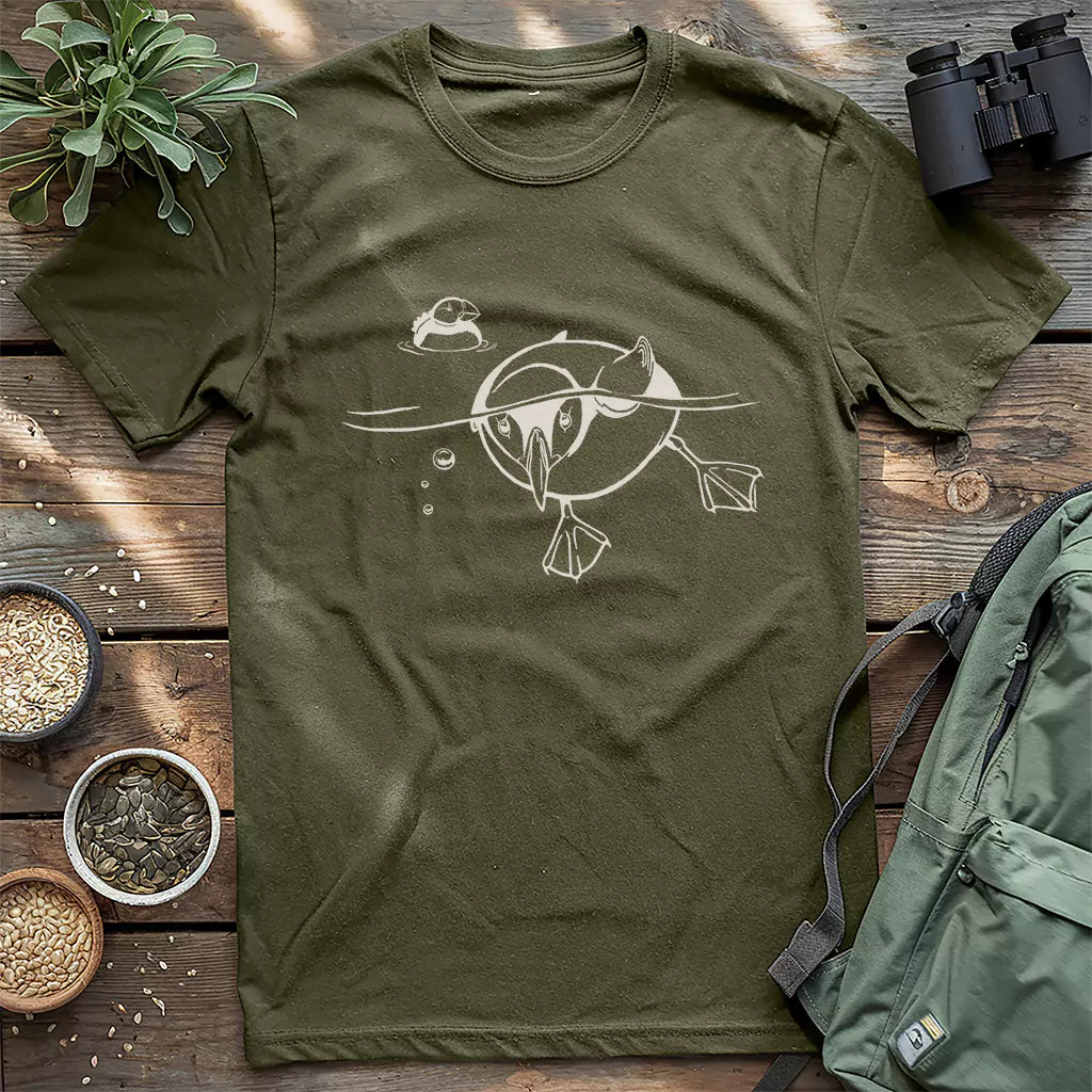 Funny classic puffin around shirt.