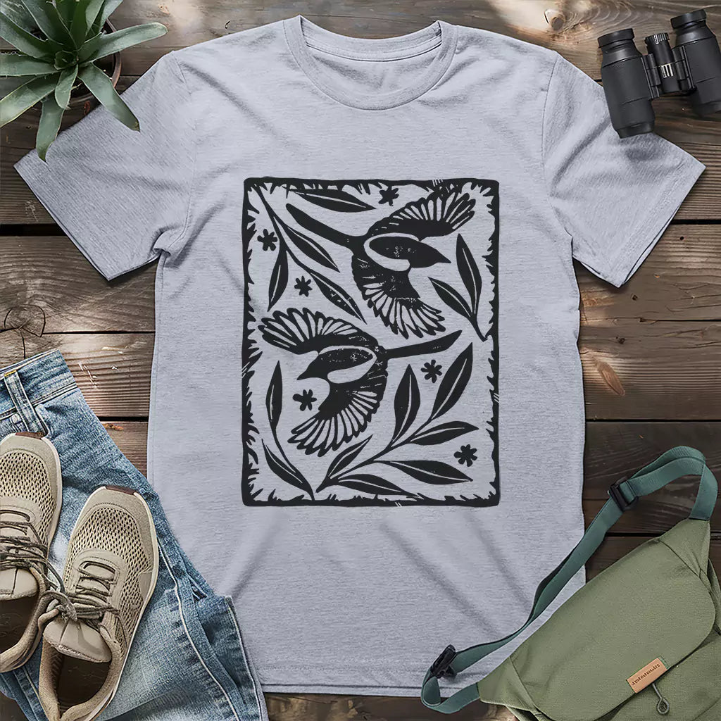 Sparrow Among Petals T-shirt