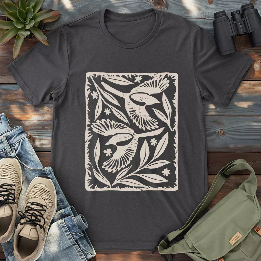 Sparrow Among Petals T-shirt