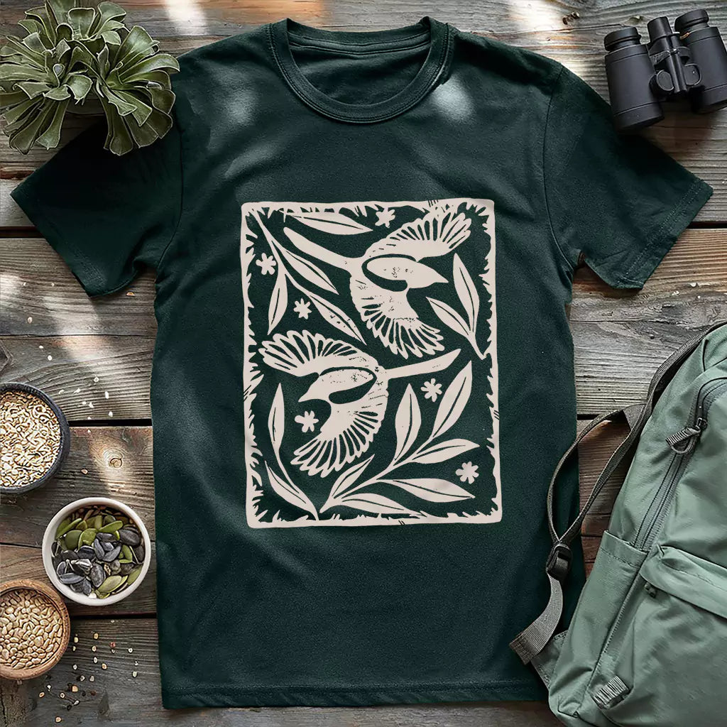 Sparrow Among Petals T-shirt