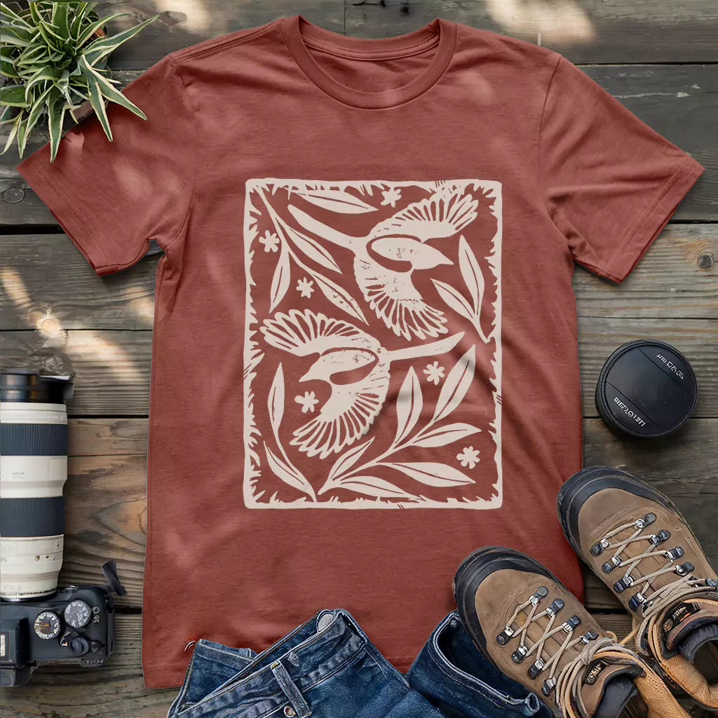 Sparrow Among Petals T-shirt